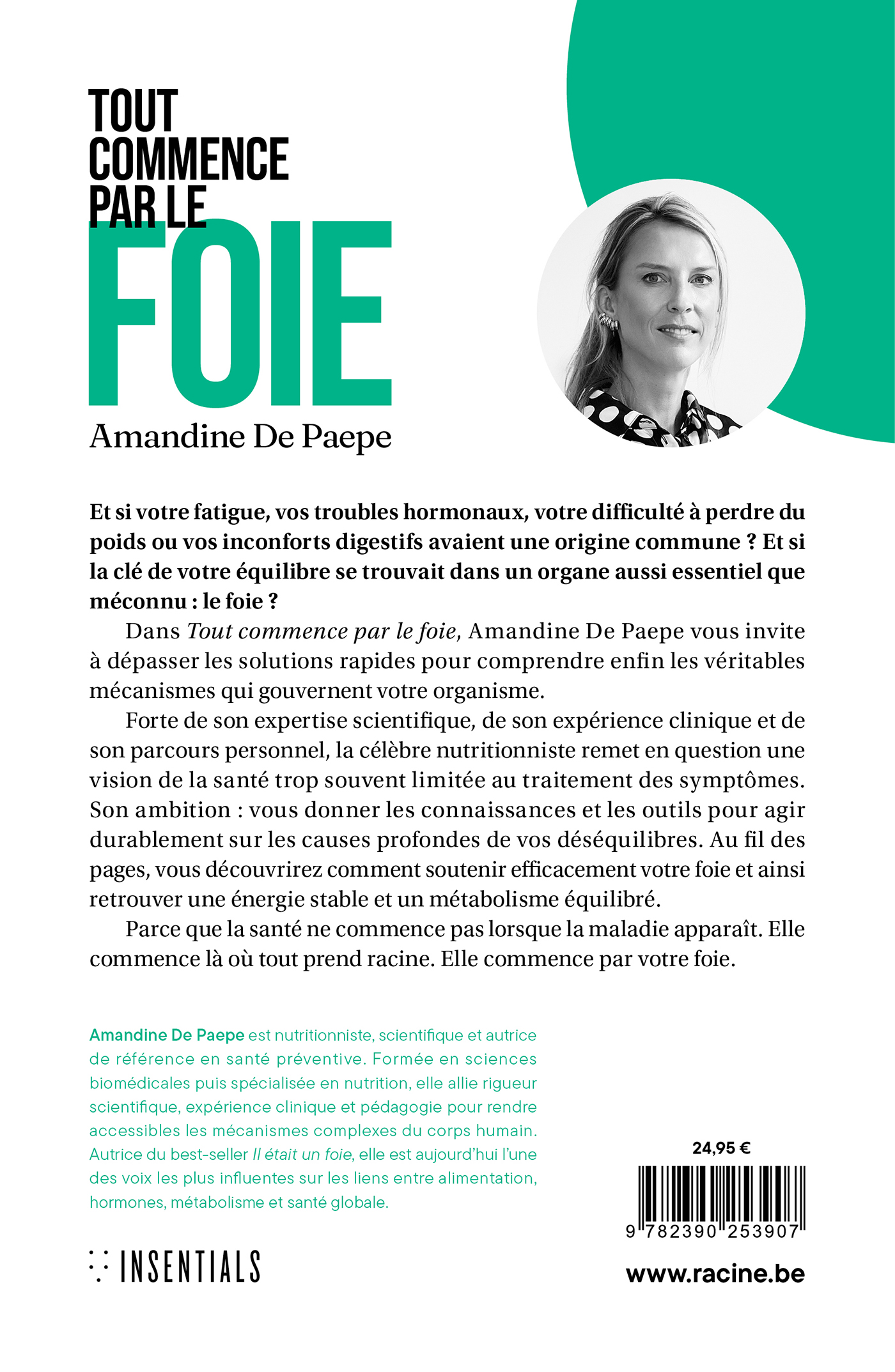 Achterkant van Tout commence par le foie