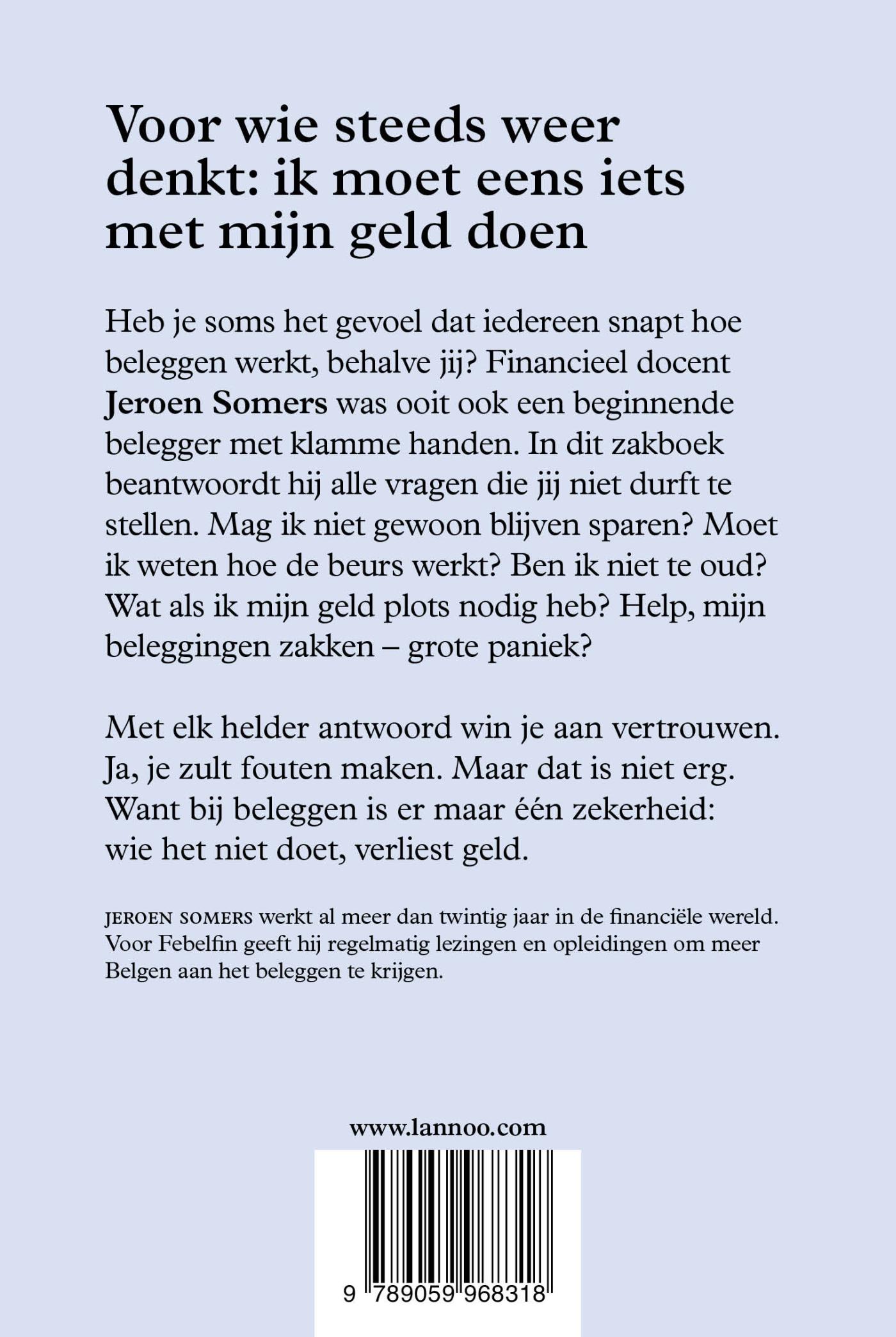 Achterkant van Zakboek voor de beginnende belegger
