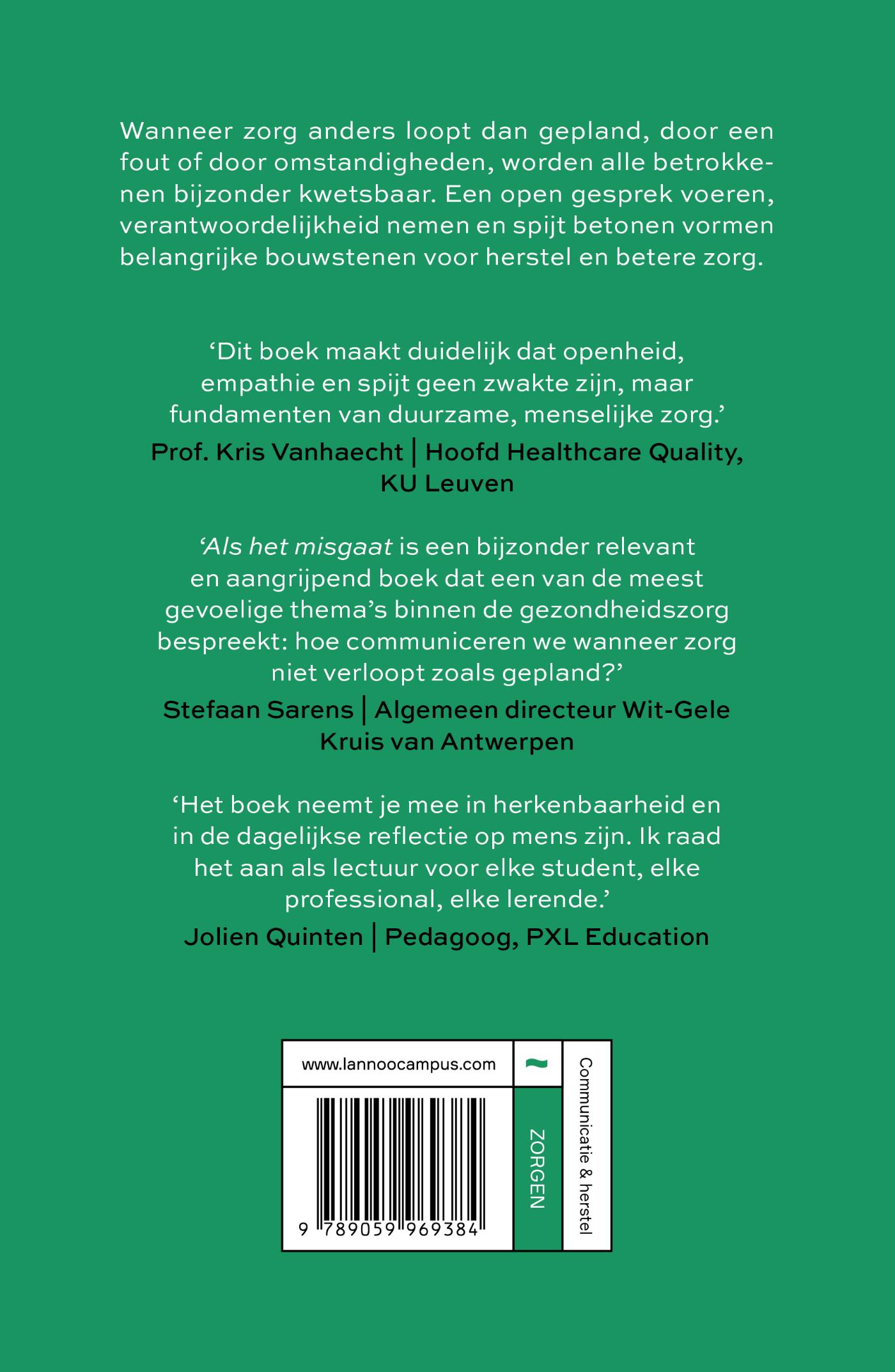 Achterkant van Als het misgaat