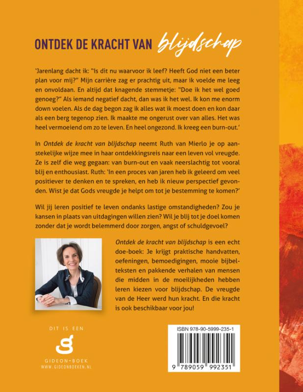 Achterkant van Ontdek de kracht van blijdschap