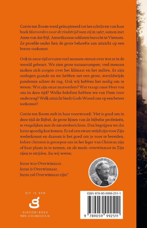 Achterkant van Marsorders voor de eindstrijd