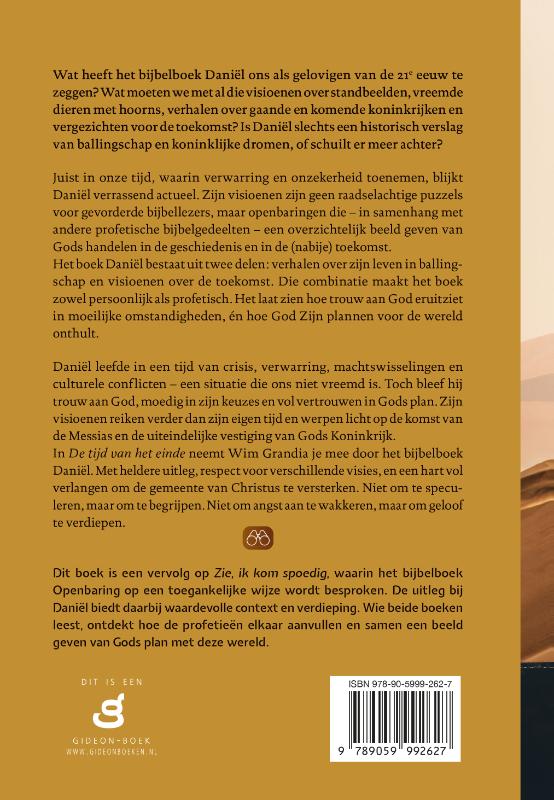Achterkant van De tijd van het einde