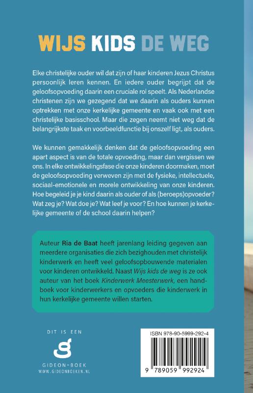 Achterkant van Wijs kids de weg