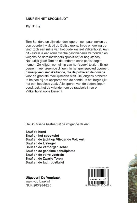 Achterkant van Snuf en het spookslot