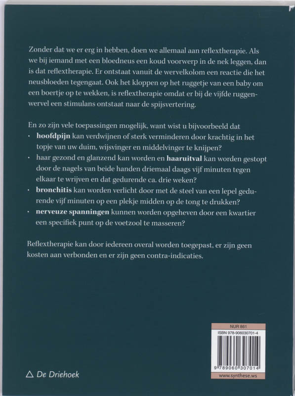 Achterkant van Reflextherapie