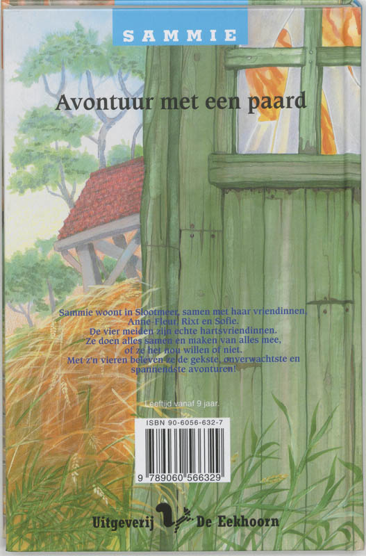 Achterkant van Avontuur met een paard