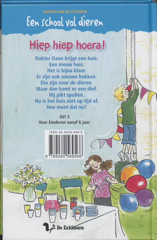 Achterkant van Hiep hiep hoera!