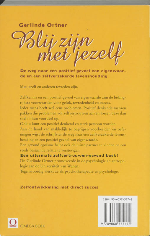Achterkant van Blij zijn met jezelf