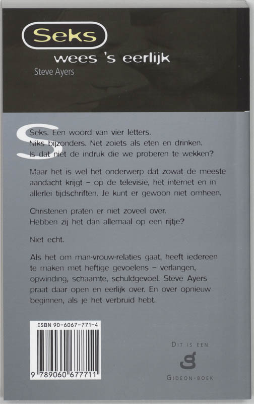 Achterkant van Seks, wees 's eerlijk