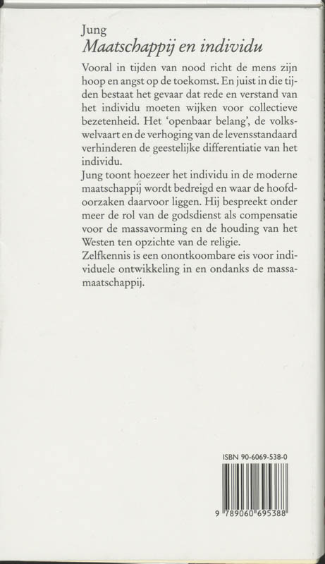 Achterkant van Maatschappij en individu