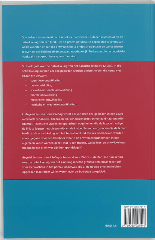 Achterkant van Begeleiden van ontwikkeling