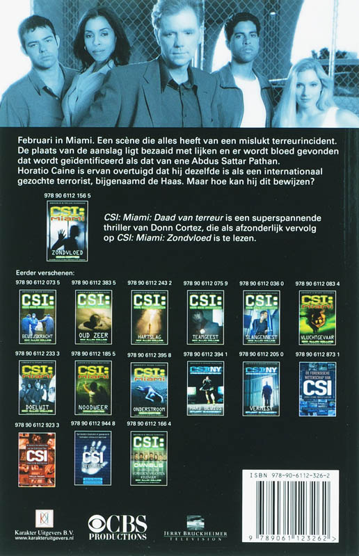 Achterkant van CSI: Miami: Daad van terreur