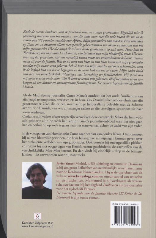 Achterkant van De zwarte legende van de familie Mencía