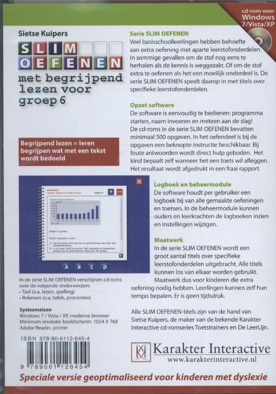 Achterkant van Met begrijpend lezen voor groep 6