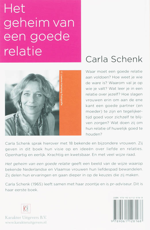 Achterkant van Het geheim van een goede relatie