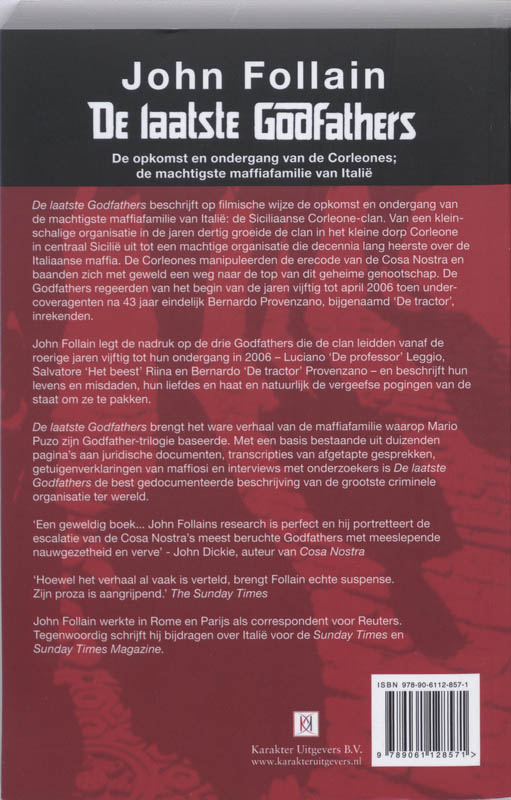 Achterkant van De laatste Godfathers