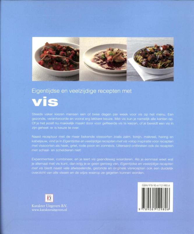 Achterkant van Eigentijdse en veelzijdige recepten met vis