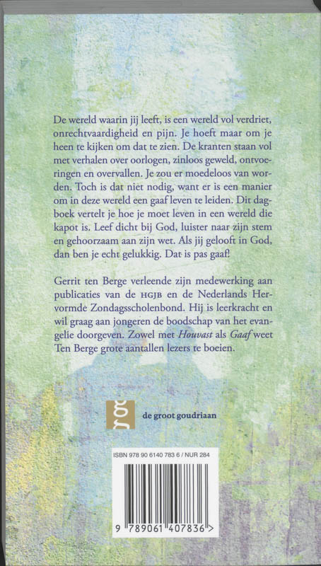 Achterkant van Gaaf