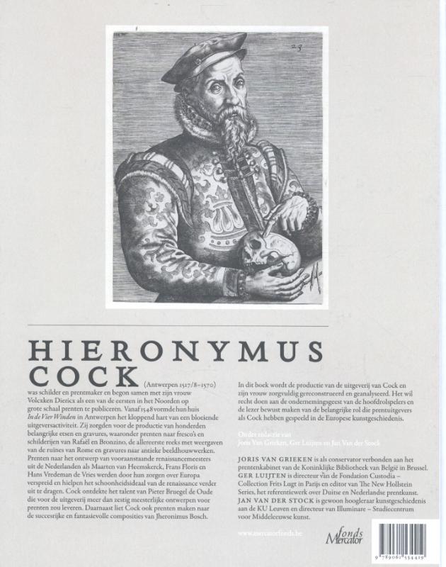 Achterkant van Hieronymus Cock