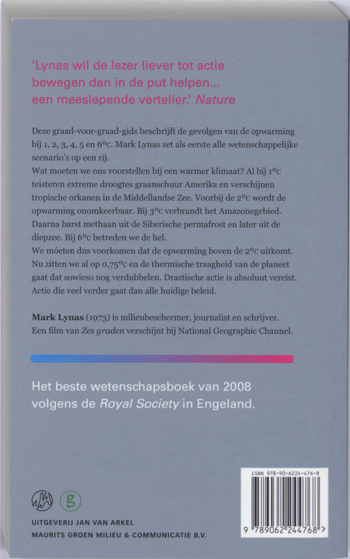 Achterkant van Zes graden