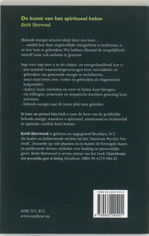 Achterkant van De kunst van het spiritueel helen