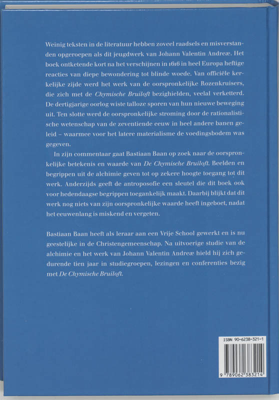 Achterkant van De Chymische Bruiloft van Christian Rosencreutz anno 1459