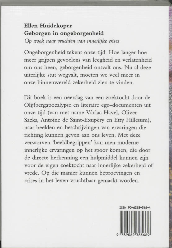 Achterkant van Geborgen in ongeborgenheid
