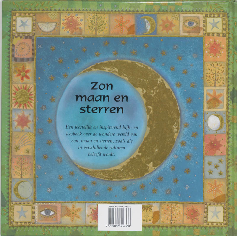 Achterkant van Zon, maan en sterren