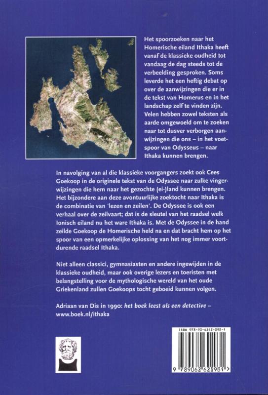 Achterkant van Op zoek naar Ithaka