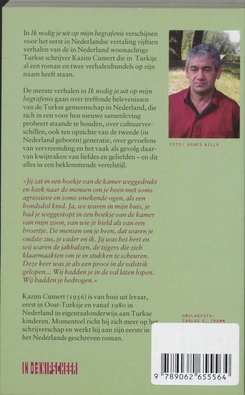 Achterkant van Ik nodig je uit op mijn begrafenis