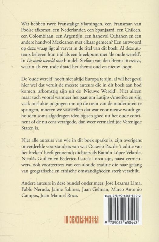 Achterkant van De oude wereld moe