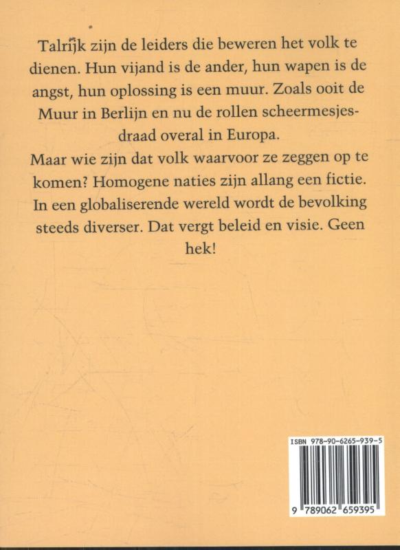 Achterkant van Voor het Volk