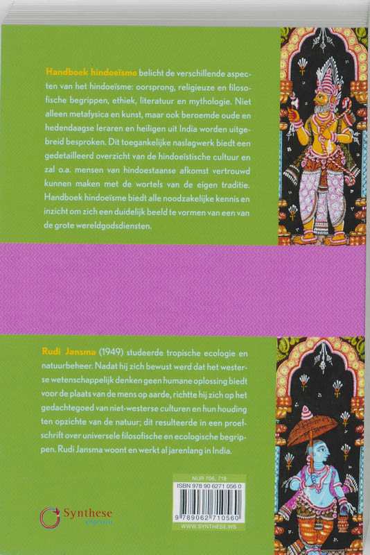 Achterkant van Handboek Hindoeïsme