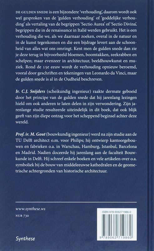 Achterkant van De Gulden Snede