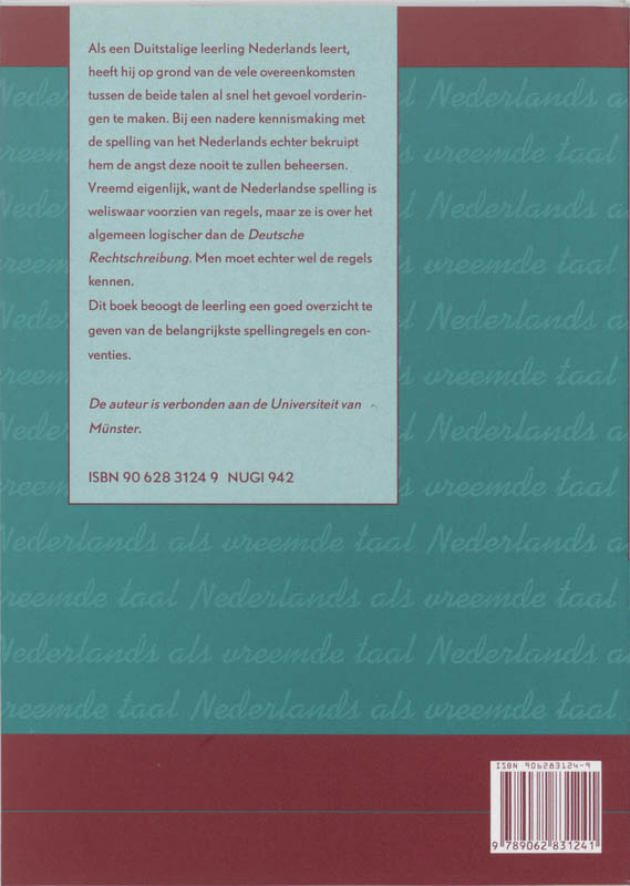 Achterkant van Nederlands - Hoe schrijf je dat?
