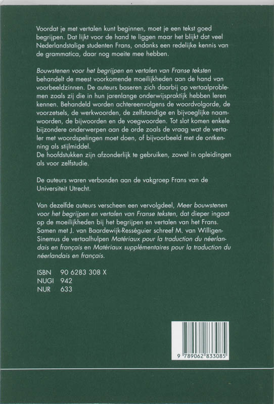 Achterkant van Bouwstenen