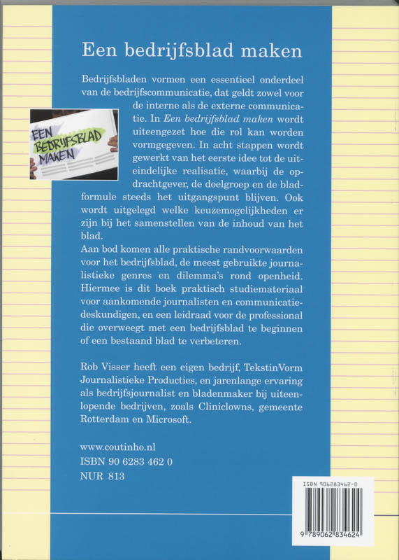 Achterkant van Een bedrijfsblad maken