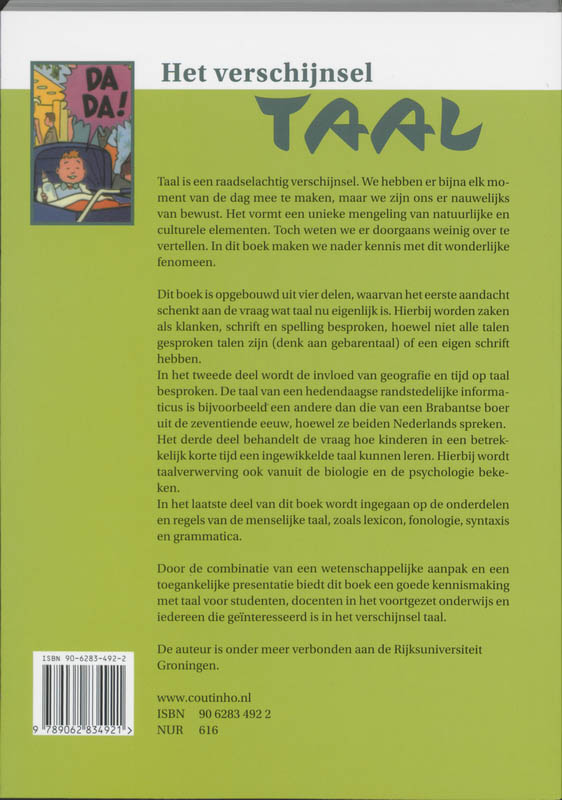 Achterkant van Het verschijnsel taal