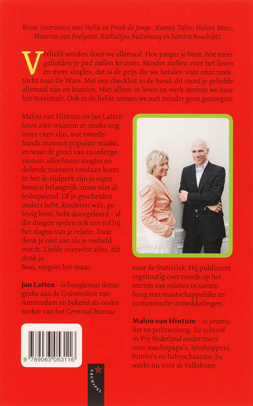 Achterkant van Liefde a la carte