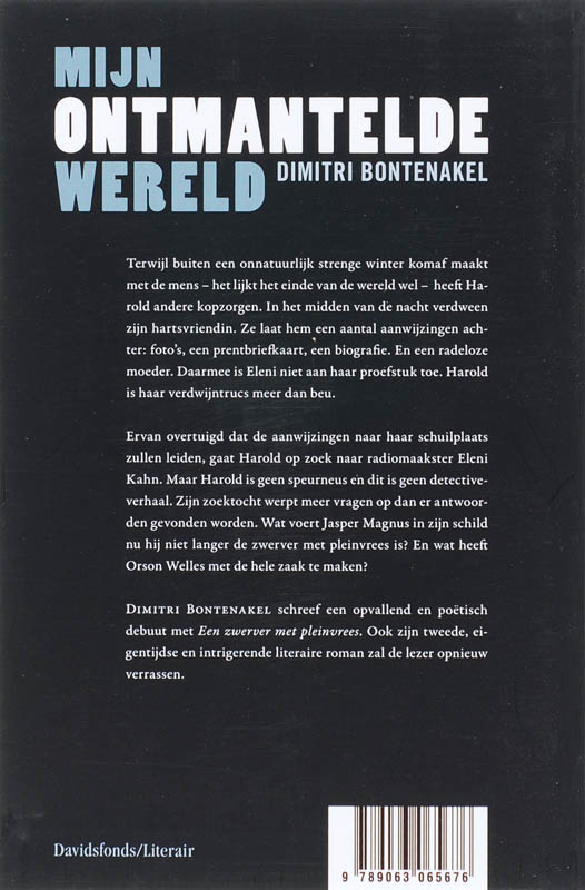 Achterkant van Mijn ontmantelde wereld