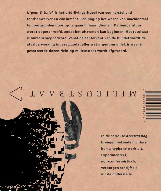 Achterkant van Urgent & Uniek