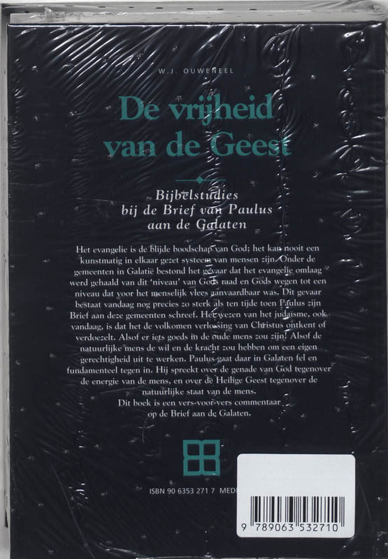 Achterkant van De vrijheid van de Geest