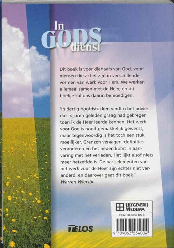 Achterkant van In Gods dienst