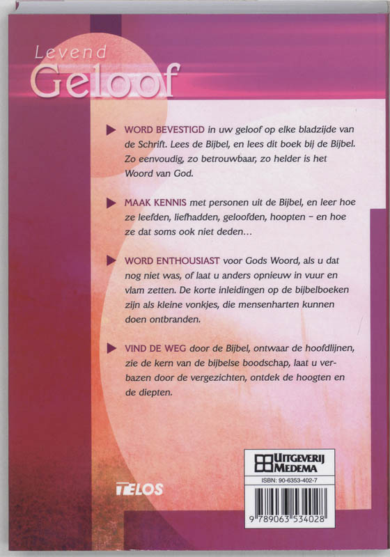 Achterkant van Levend Geloof