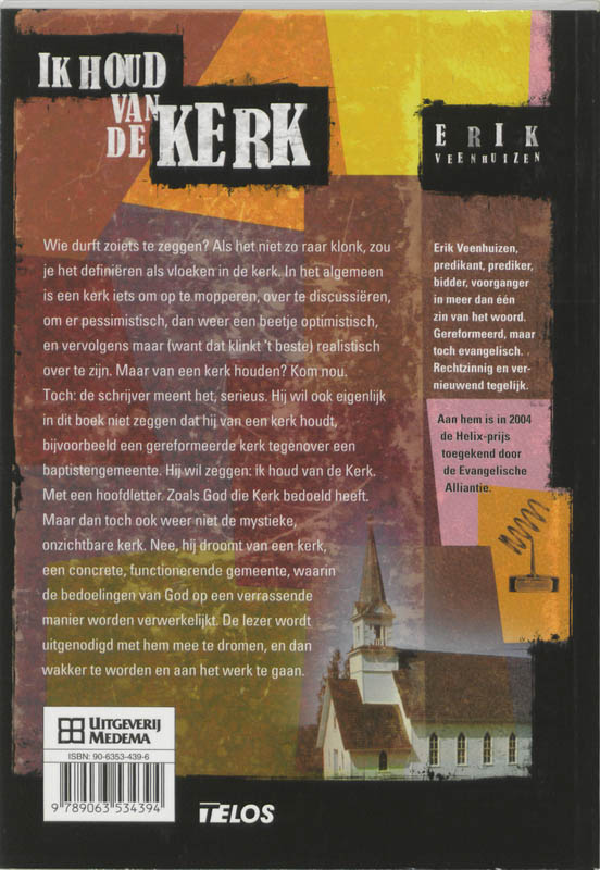 Achterkant van Ik houd van de kerk