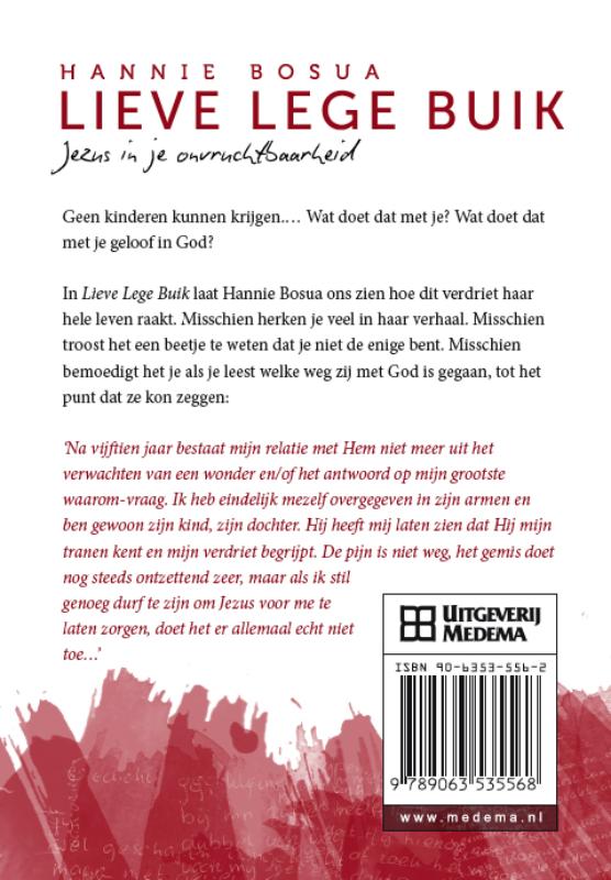 Achterkant van Lieve lege buik