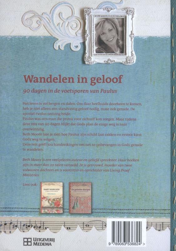 Achterkant van Wandelen in geloof