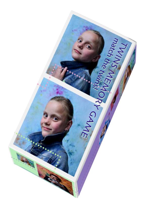 Achterkant van Twins Memory Game 3