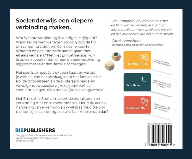 Achterkant van Het Empathie Spel