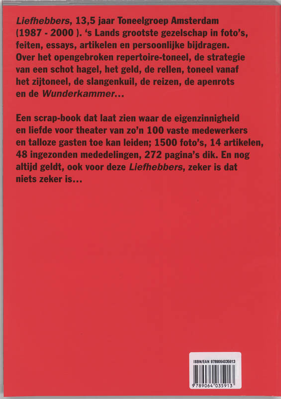 Achterkant van Liefhebbers